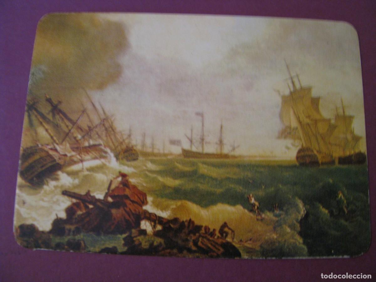 Collectables Calendars: CALENDARIO DE BOLSILLO 1974. IMAGEN LA BATALLA DE LA BAHIA DE QUIBERON. PUBL. MORGANTI, MALAGA