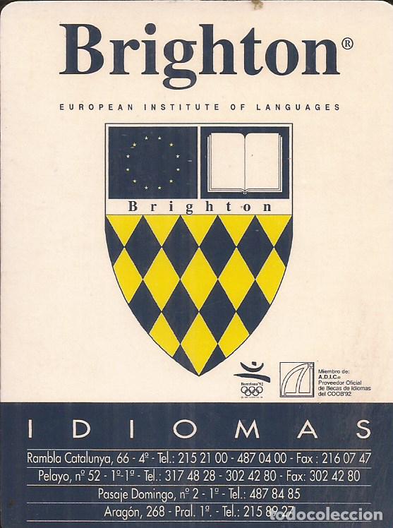 Coleccionismo calendarios: CALENDARIO PUBLICIDAD BRIGHTON IDIOMAS 1993