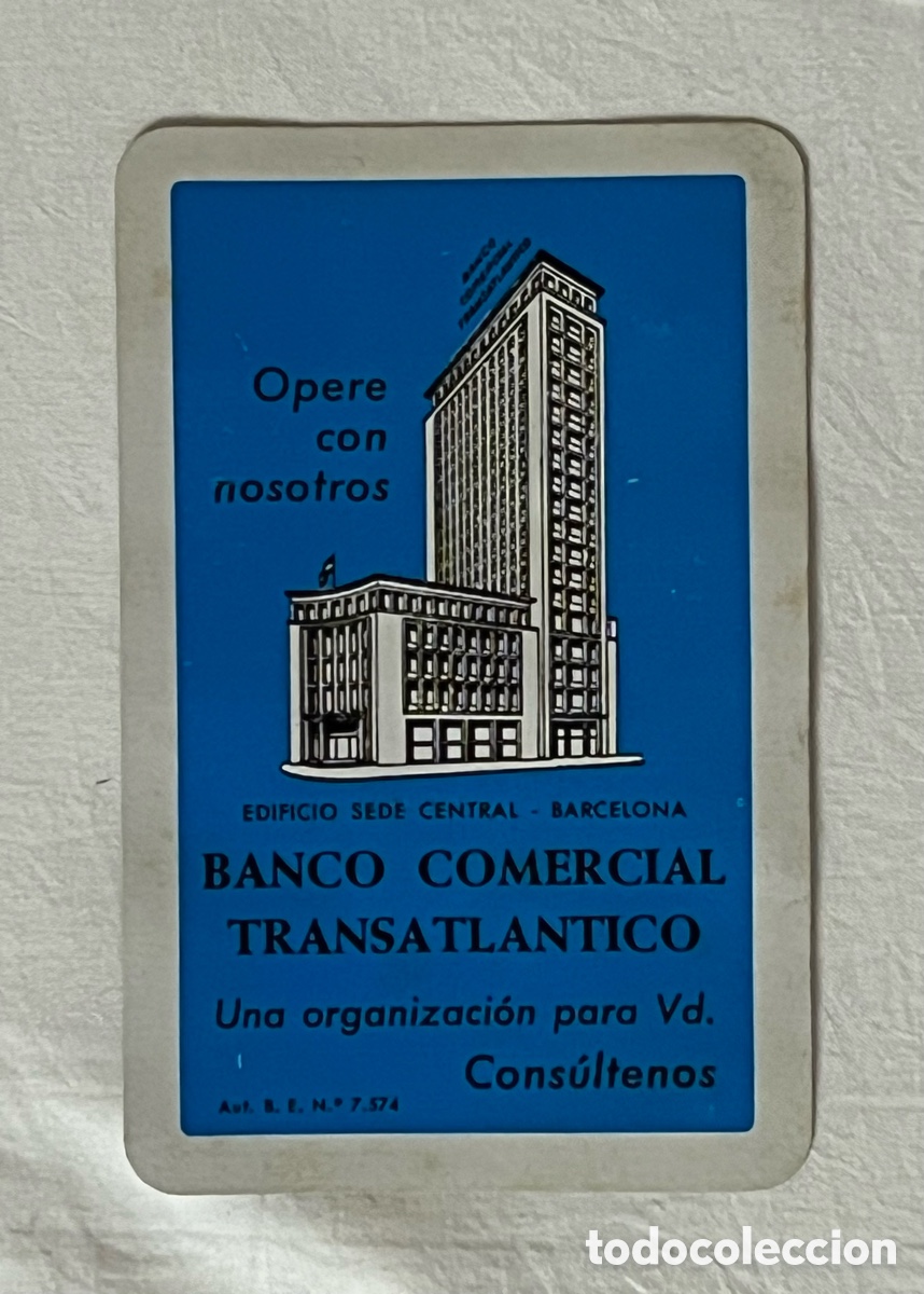 Collectables Calendars: BANCO COMERCIAL TRANSATL&Aacute;NTICO. Calendario Fournier (a.1975)