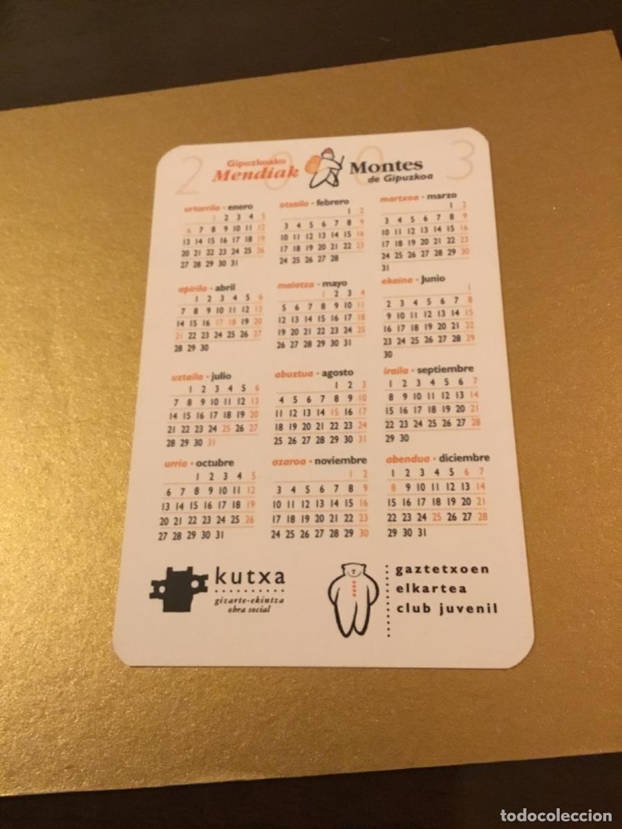 Coleccionismo calendarios: Calendario kutxa 2003 - Foto 2