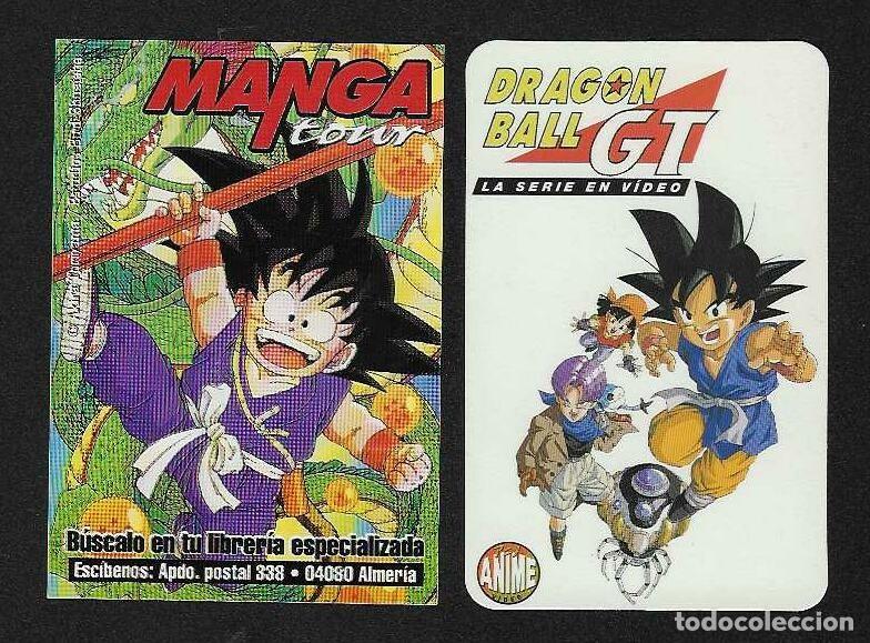 Coleccionismo calendarios: 2 CALENDARIOS DE BOLSILLO A&Ntilde;OS 1997 - 1998 DIBUJOS ANIMADOS - BOLA DE DRAG&Oacute;N - VER FOTO REVERSOS