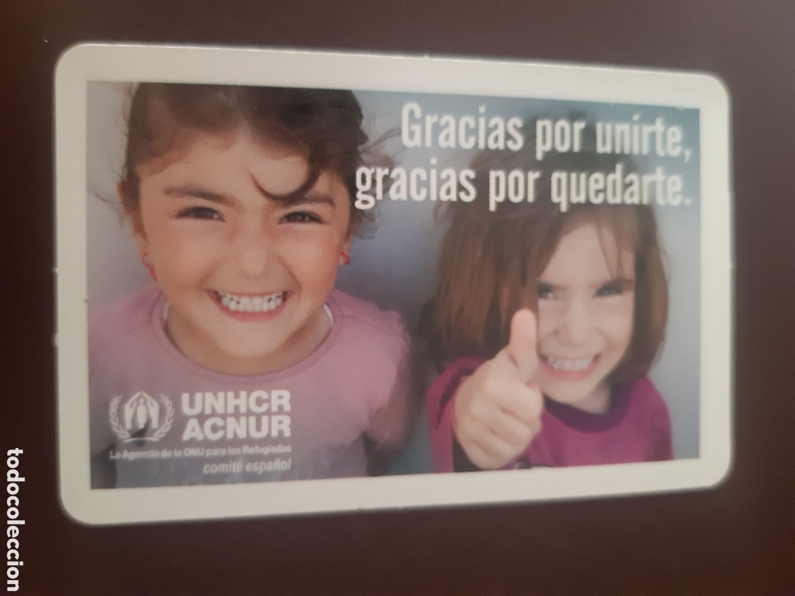 Coleccionismo calendarios: Calendario Acnur 2017