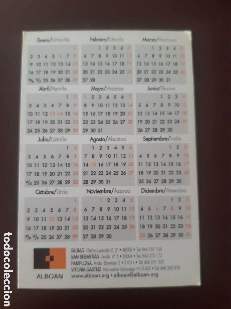 Coleccionismo calendarios: Calendario Alboan 2017 - Foto 2