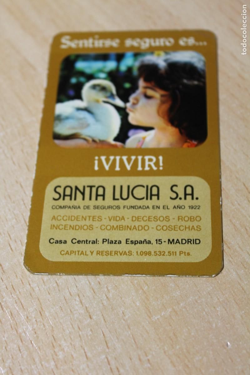Coleccionismo calendarios: CALENDARIO DE BOLSILLO. SEGUROS SANTA LUCIA, S.A. - A&Ntilde;O 1977.