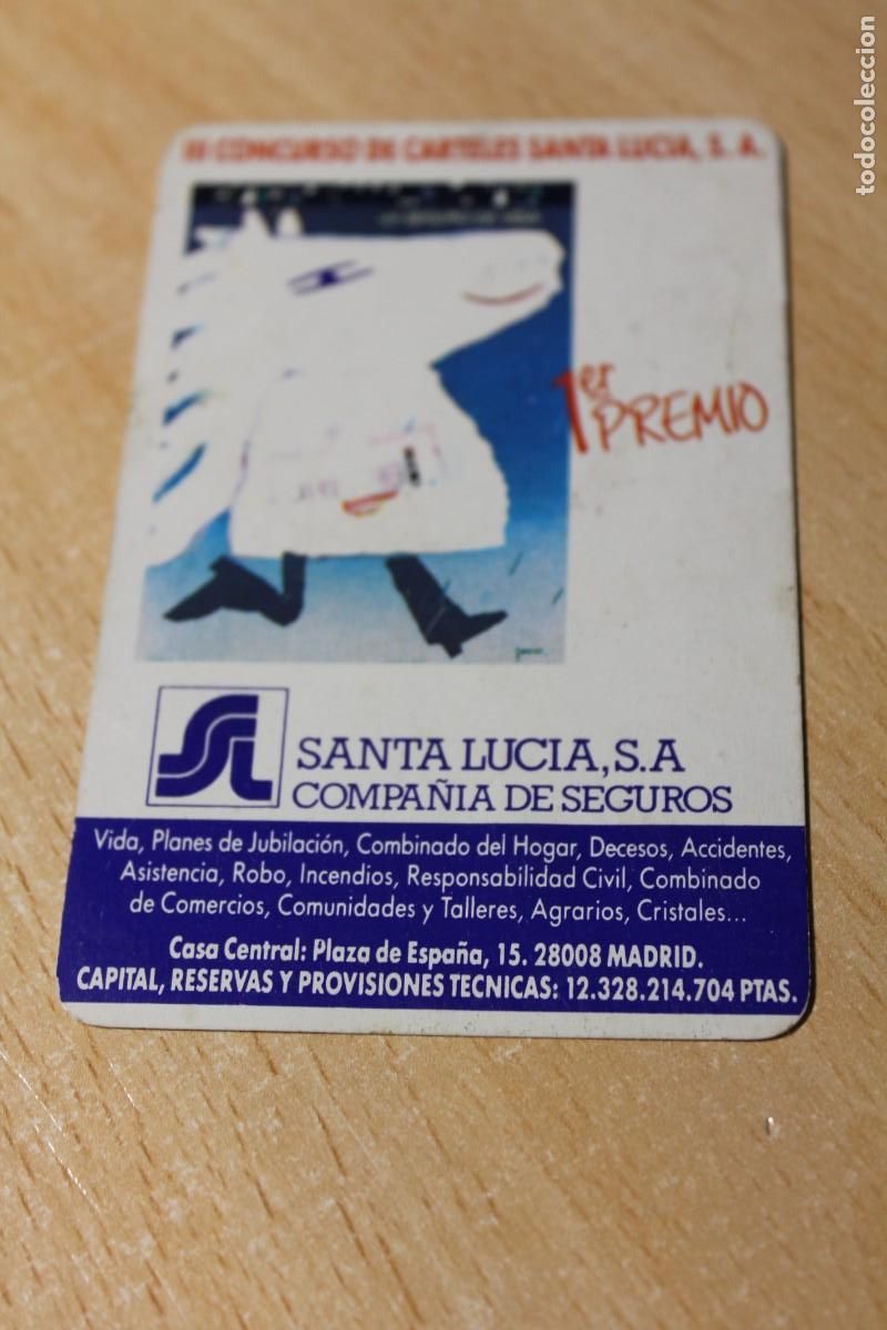 Coleccionismo calendarios: CALENDARIO DE BOLSILLO. SEGUROS SANTA LUCIA, S.A. - A&Ntilde;O 1988.