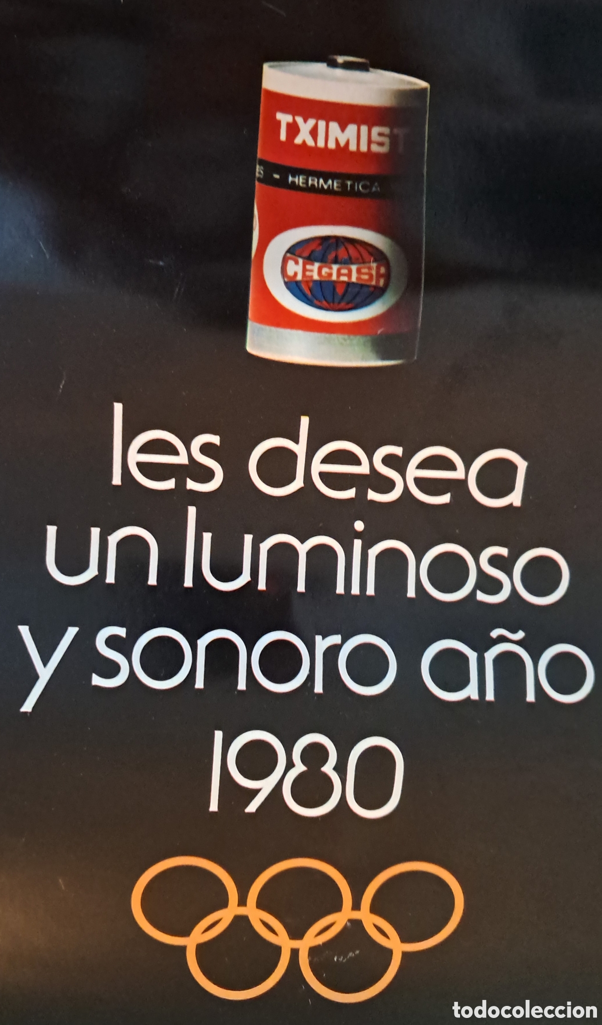 Coleccionismo calendarios: Tximist. Calendario promocional de pared 1980 Olimpiadas. En portada Mik&oacute;s N&eacute;meth