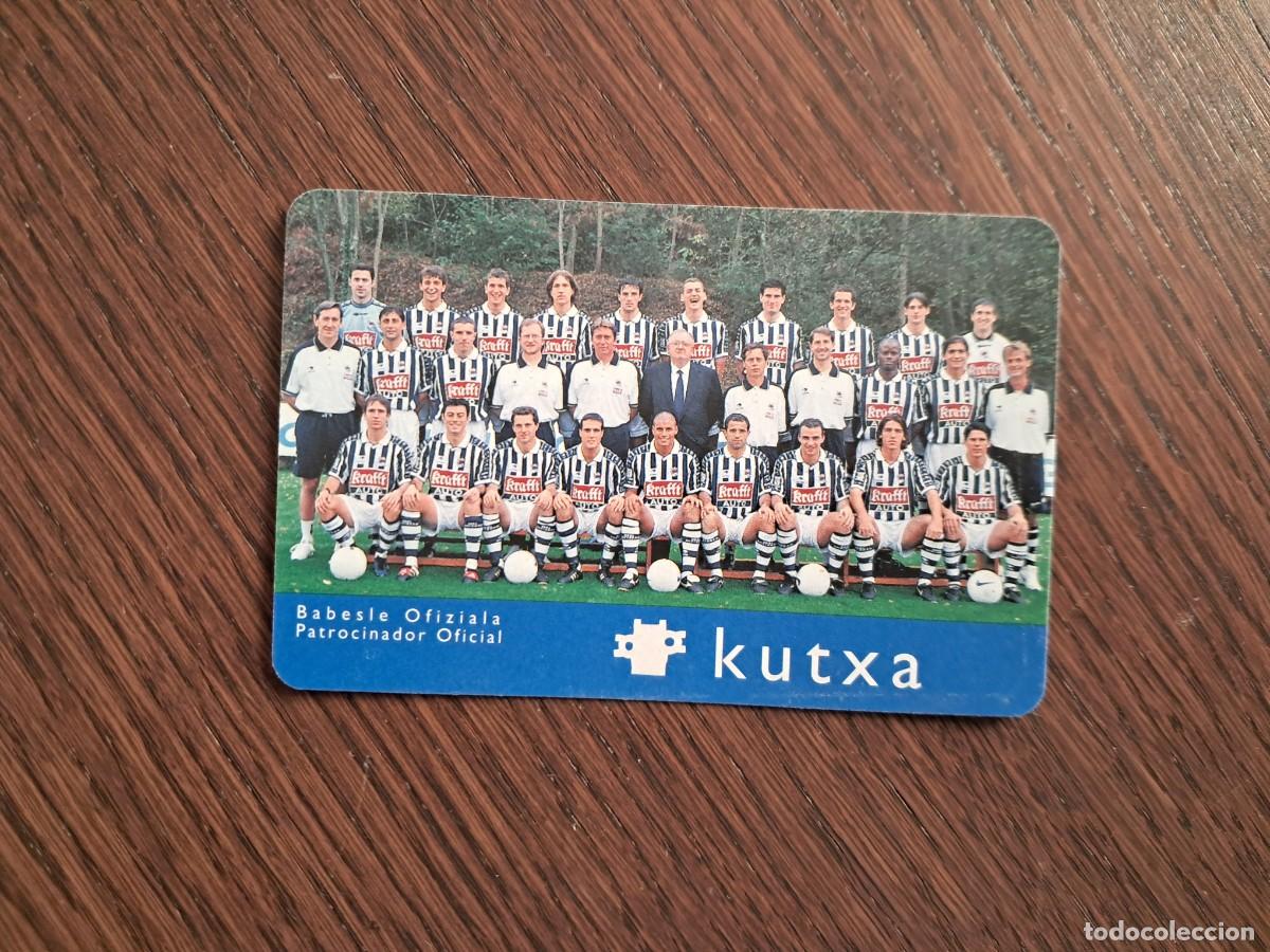 Coleccionismo calendarios: calendario H. Fournier, Kutxa, caja Guip&uacute;zcoa, patrocinador Real Sociedad, futbol. a&ntilde;o 1999.