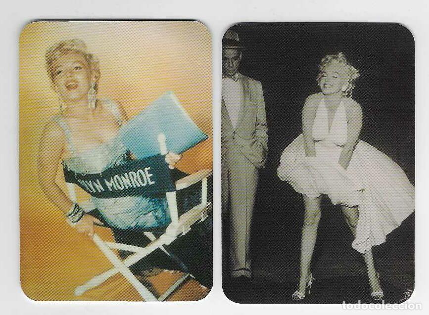 Coleccionismo calendarios: 2 CALENDARIOS BOLSILLO A&Ntilde;O 2002 CINE - MARILYN MONROE - SIN PUBLICIDAD - VER FOTO REVERSOS