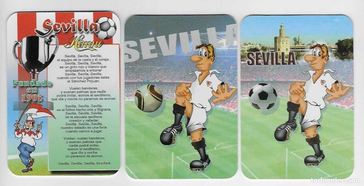 Coleccionismo calendarios: 3 CALENDARIOS BOLSILLO SERIE EDIJAR A&Ntilde;OS 2010-2013 F&Uacute;TBOL - SEVILLA - VER FOTO REVERSOS