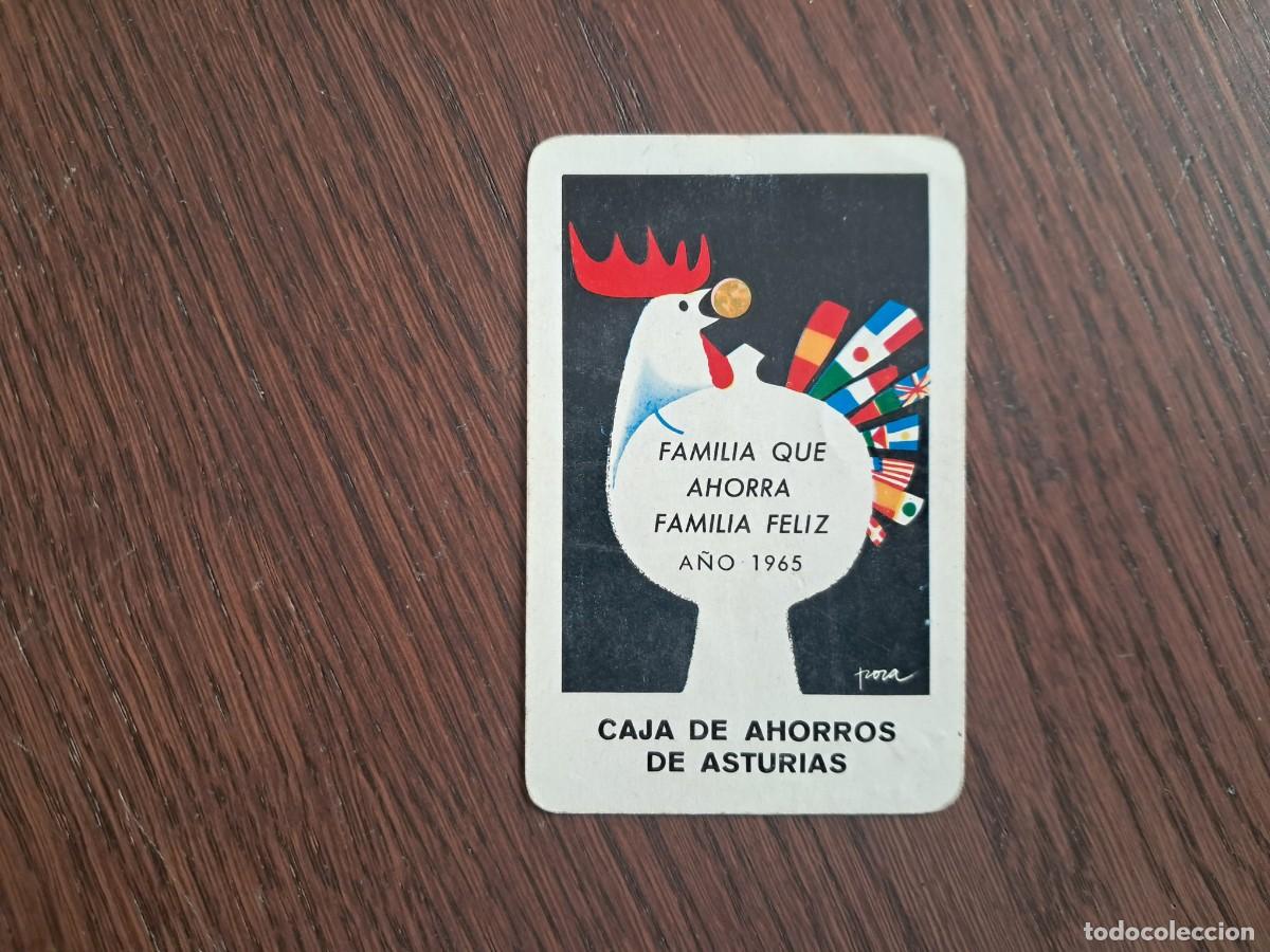 Coleccionismo calendarios: calendario H. Fournier, caja de ahorros de Asturias, a&ntilde;o 1965.