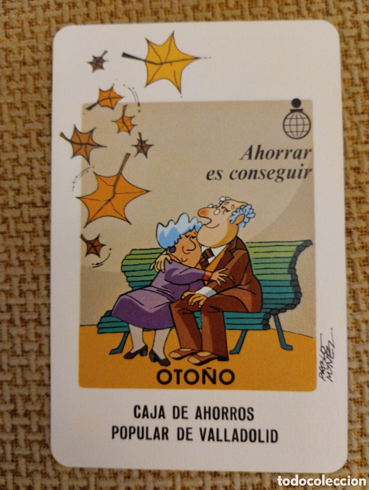 Coleccionismo calendarios: Calendario Fournier Caja de Ahorros Popular de Valladolid 1983