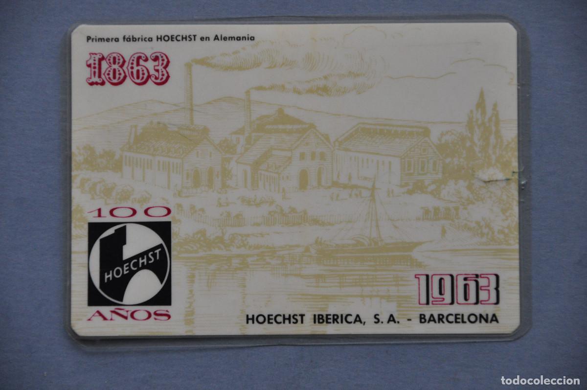 Coleccionismo calendarios: CALENDARIO 1963 - HOECHST IBERICA