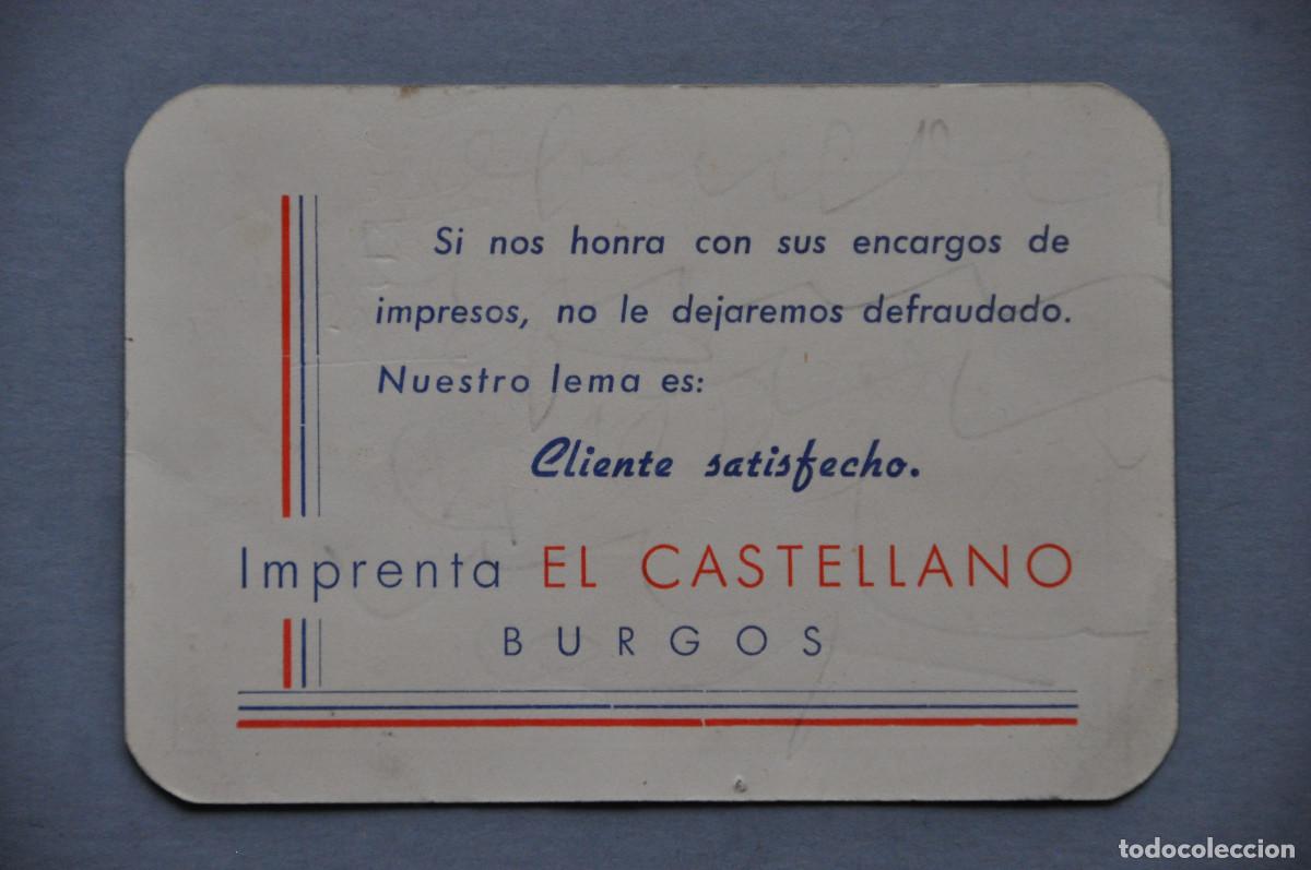Coleccionismo calendarios: CALENDARIO DE 1952 - IMPRENTA EL CASTELLANO (BURGOS)