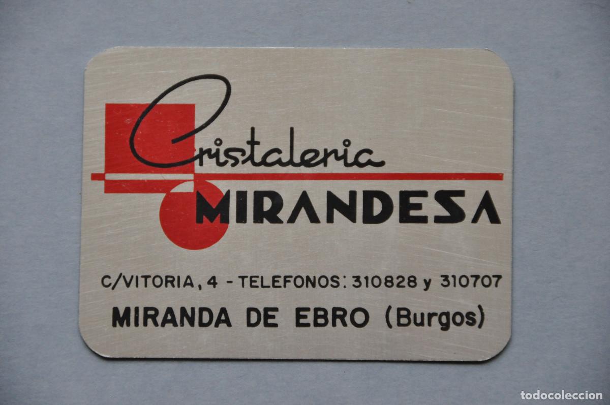 Coleccionismo calendarios: CALENDARIO METALICO 1982 - CRISTALERIA MIRANDESA - MIRANDA DE EBRO (BURGOS)