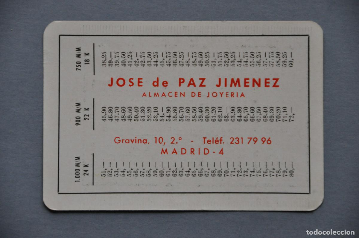 Coleccionismo calendarios: CALENDARIO 1963 - ALMACEN DE JOYERIA JOSE DE PAZ JIMENEZ (MADRID)
