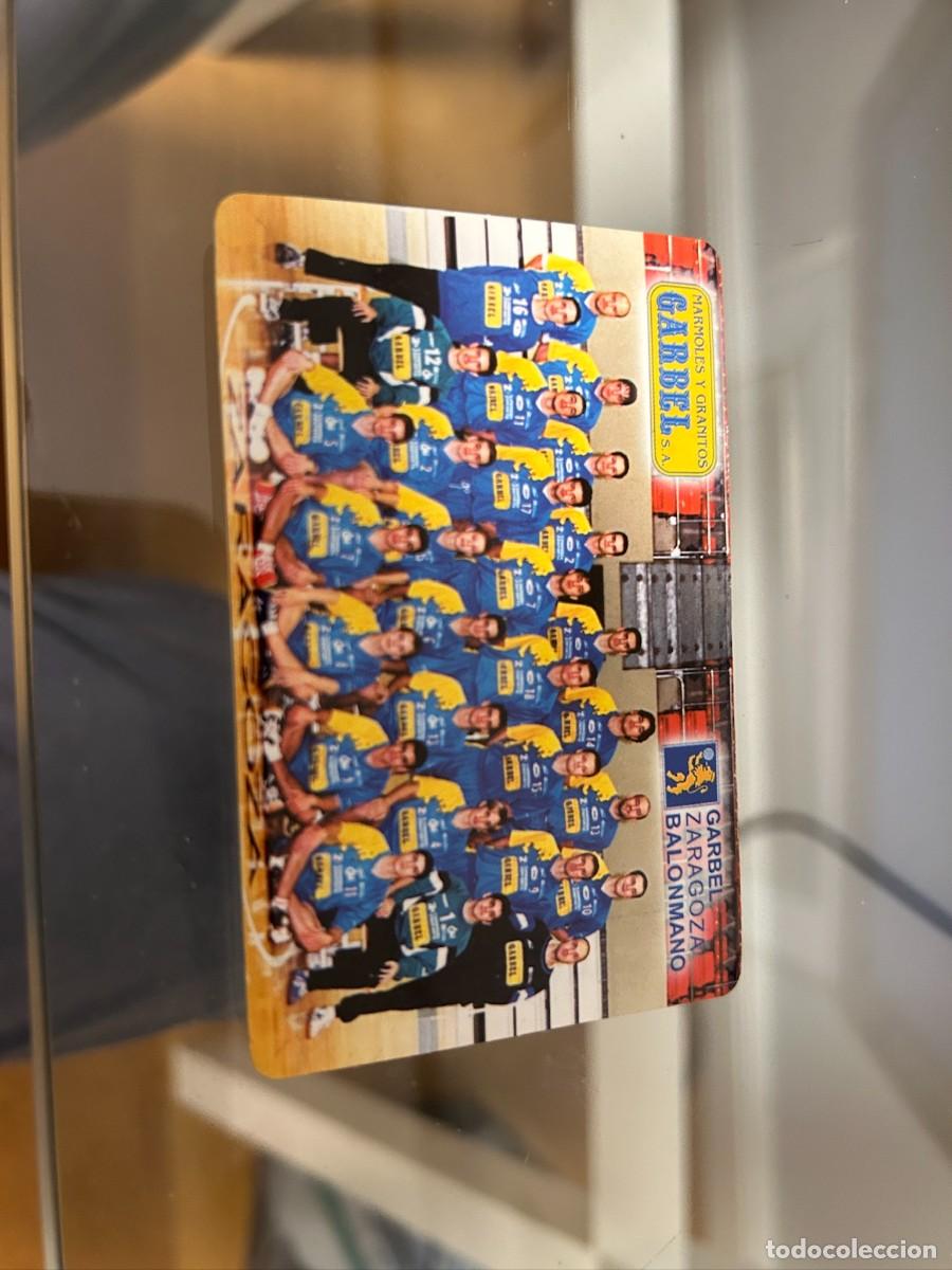 Coleccionismo calendarios: CALENDARIO DE BOLSILLO 2001 MARMOLES GARBEL ZARAGOZA BALONMANO