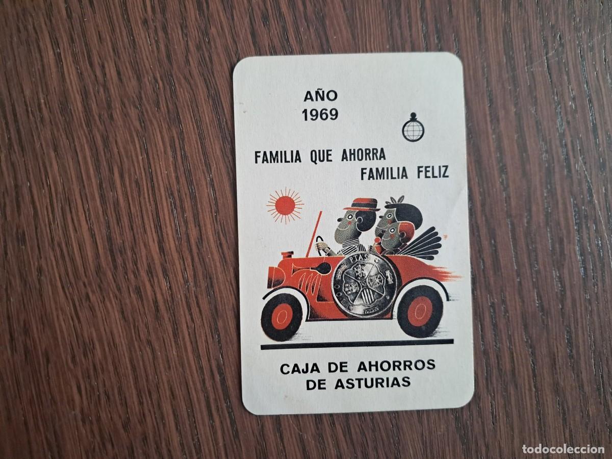 Coleccionismo calendarios: calendario H. Fournier, caja de ahorros de Asturias, a&ntilde;o 1969.