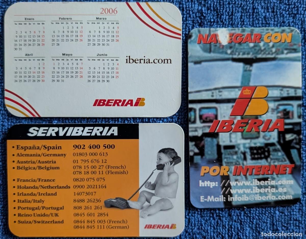 Coleccionismo calendarios: Lote de calendarios de bolsillo de Iberia - Iberia (Varios a&ntilde;os)