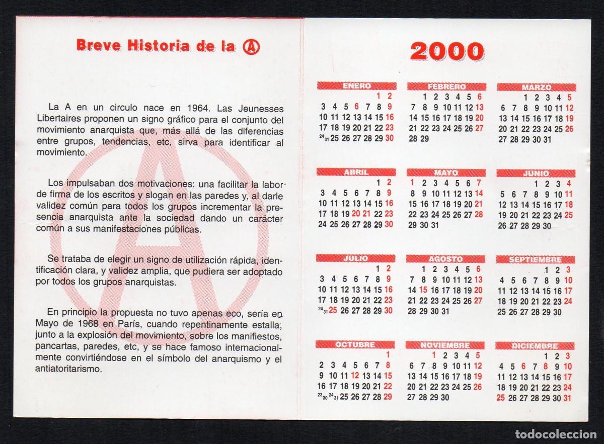 Coleccionismo calendarios: Calendario de Publicidad 2000 - CGT. - Foto 2