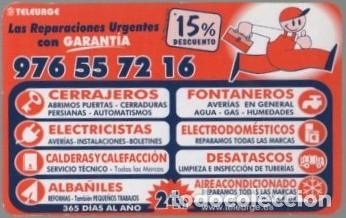 Coleccionismo calendarios: CALENDARIO TELEURGE REPARACIONES URGENTE A&Ntilde;O 2012 CAL-11327 ,2