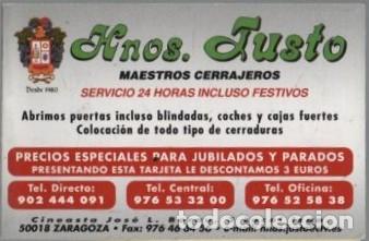Coleccionismo calendarios: CALENDARIO DOBLE HNOS JUSTO MAESTROS CERRAJEROS A&Ntilde;O 2003 CAL-11328