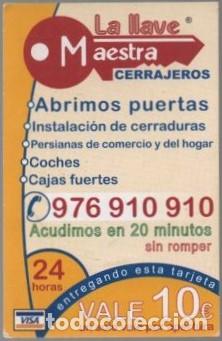 Coleccionismo calendarios: CALENDARIO LA LLAVE MAESTRA CERRAJEROS A&Ntilde;O 2011 CAL-11330