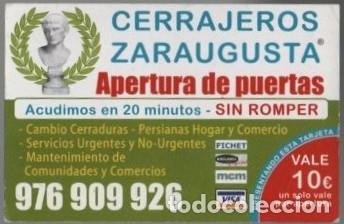 Coleccionismo calendarios: CALENDARIO CERRAJEROS ZARAUGUSTA A&Ntilde;O 2011 CAL-11332