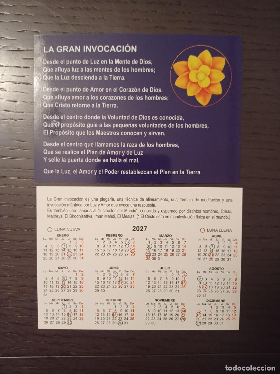 Coleccionismo calendarios: CALENDARIO PUBLICITARIO. LA GRAN INVOCACI&Oacute;N. A&Ntilde;O 2027