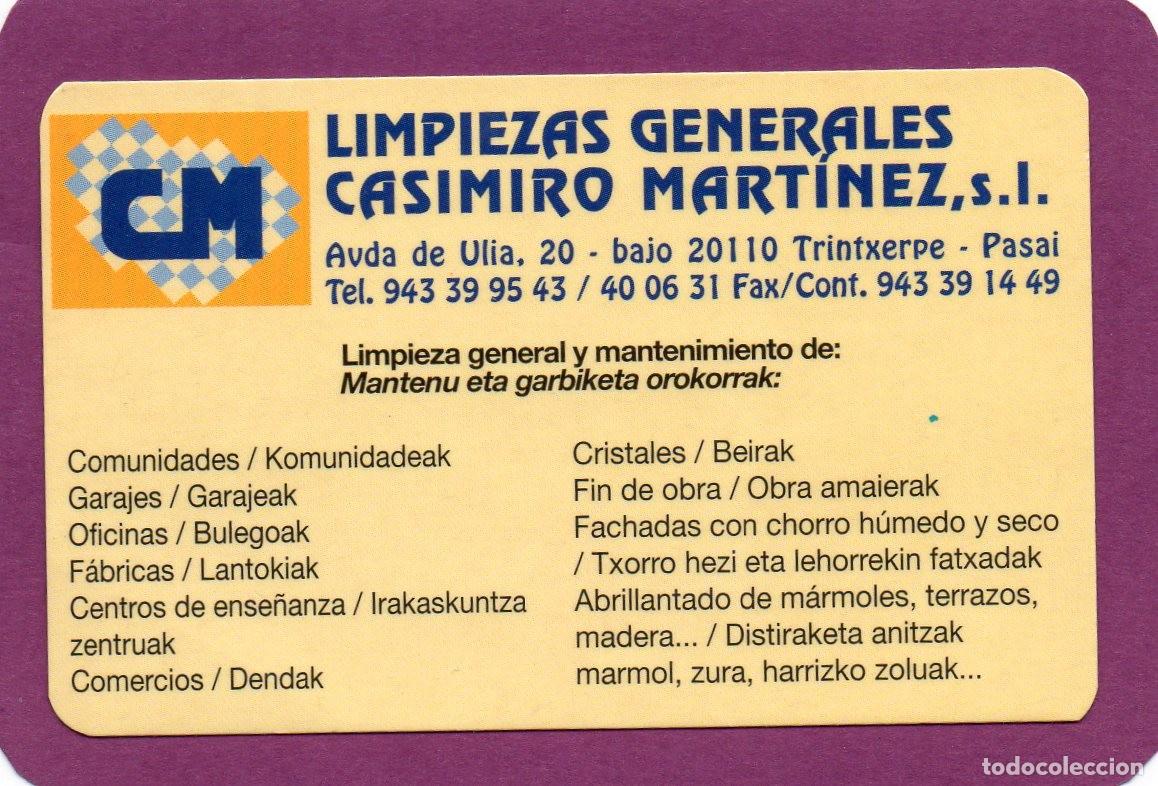 Coleccionismo calendarios: Calendario de Publicidad 2000 - LIMPIEZAS GENERALES CASIMIRO MARTINEZ
