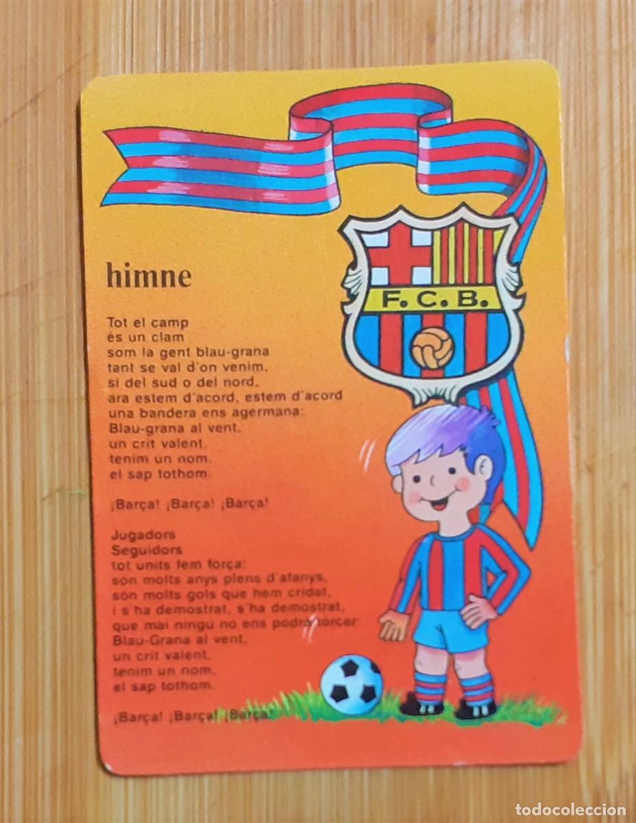 Coleccionismo calendarios: CALENDARIO BOLSILLO FC BARCELONA HIMNE 1992