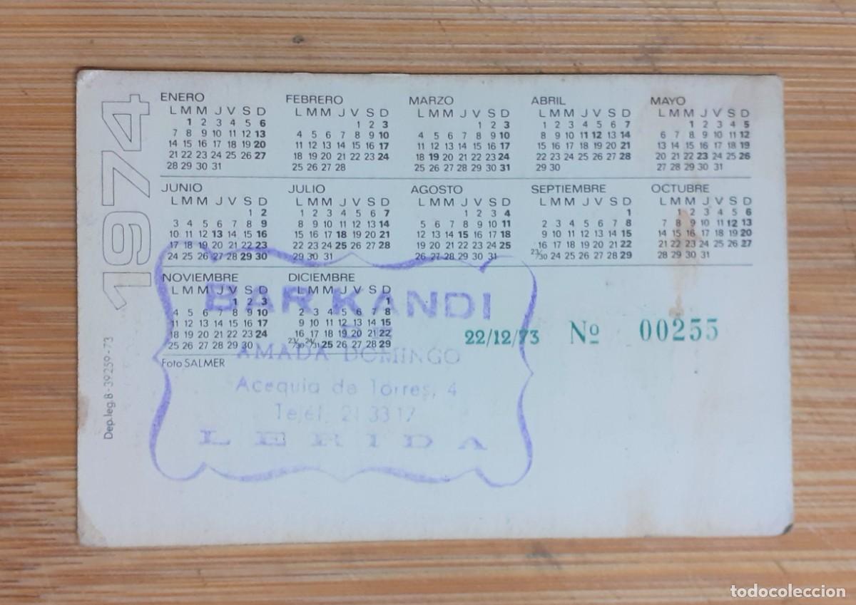 Coleccionismo calendarios: CALENDARIO BOLSILLO 1974 - Foto 2