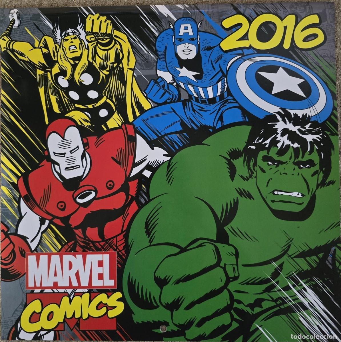 Coleccionismo calendarios: Calendario Pared Marvel Comics 2016 - Foto 1
