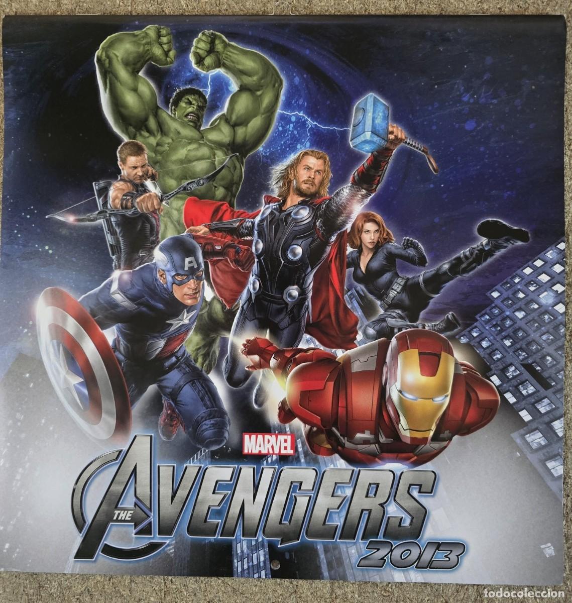 Coleccionismo calendarios: Calendario Pared Marvel Avengers 2013 - Foto 1