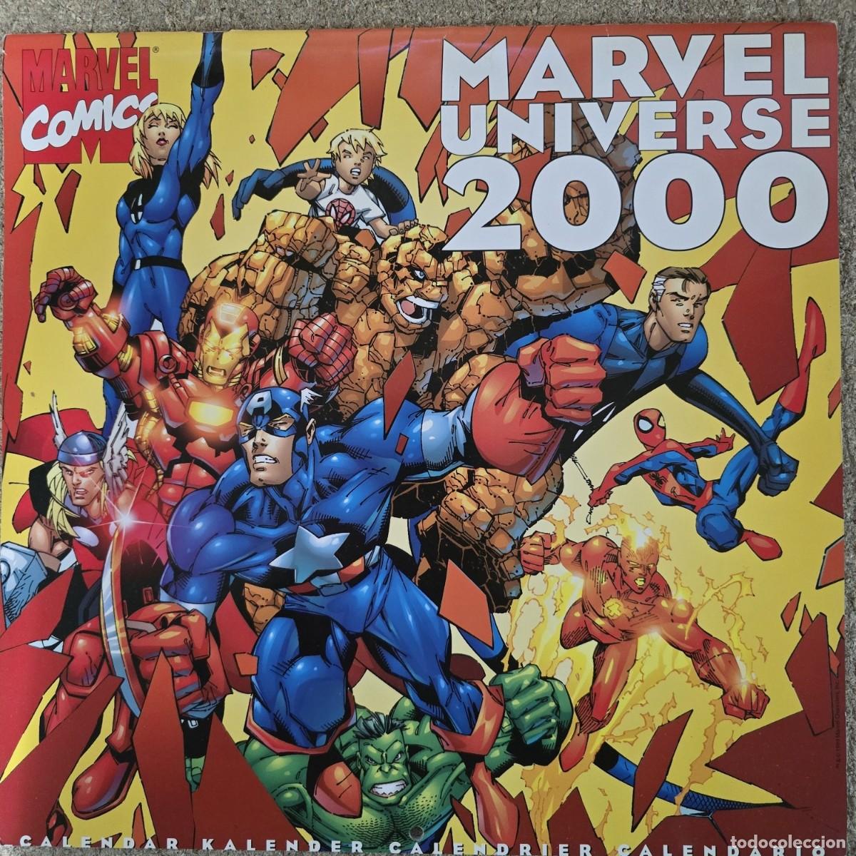 Coleccionismo calendarios: Calendario Pared Marvel Universe 2000
