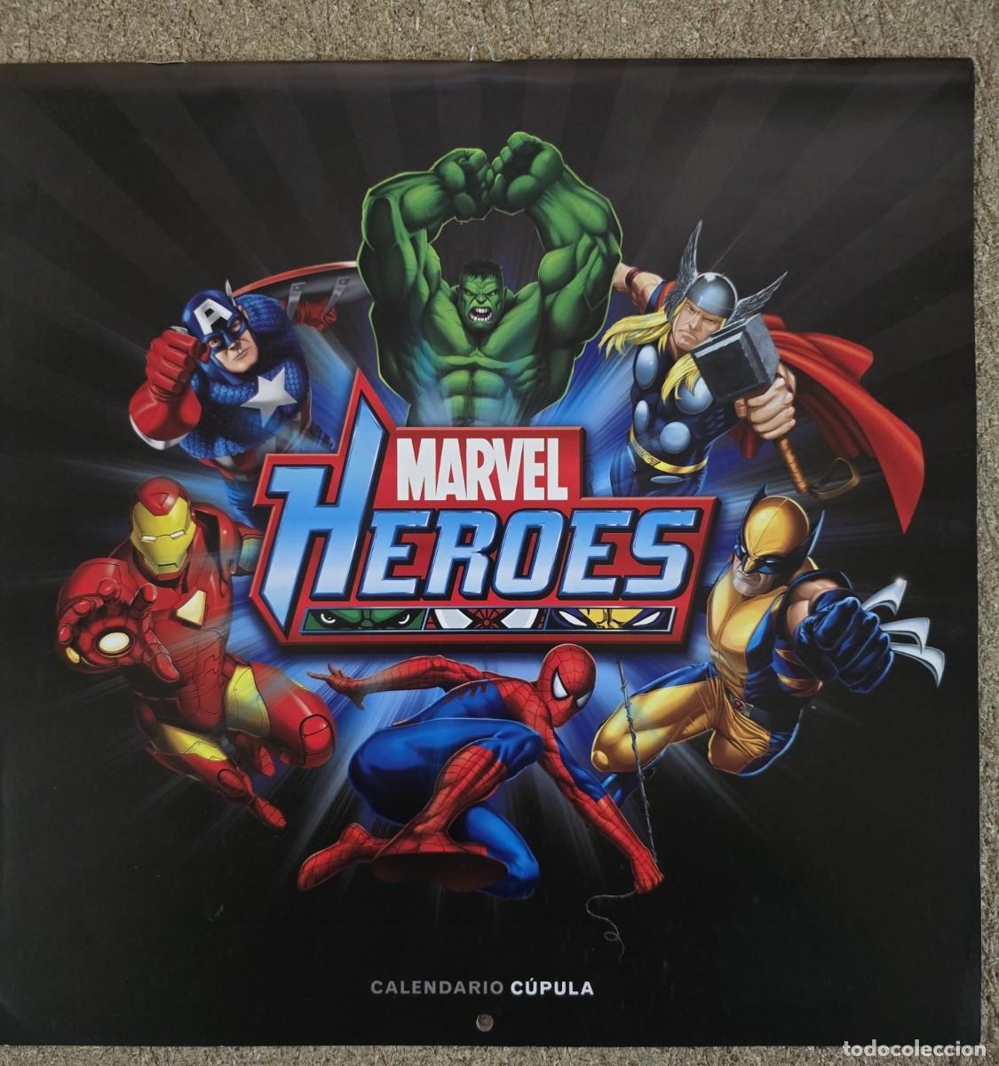 Coleccionismo calendarios: Calendario Pared Marvel Heroes 2008