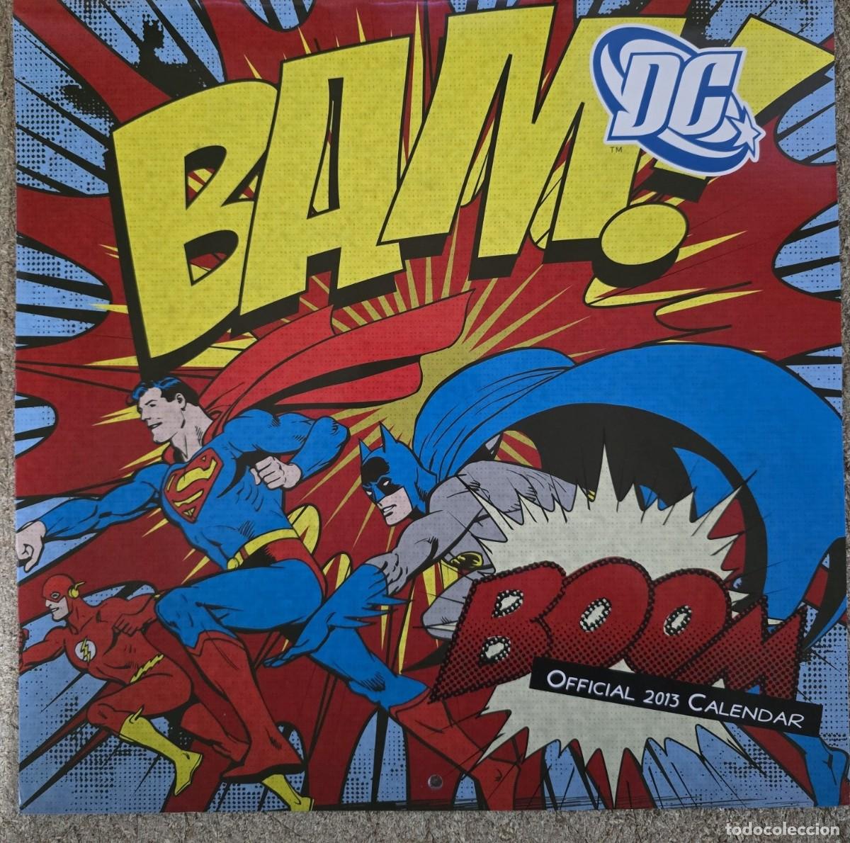 Coleccionismo calendarios: Calendario Pared Superman.Batman DC 2013