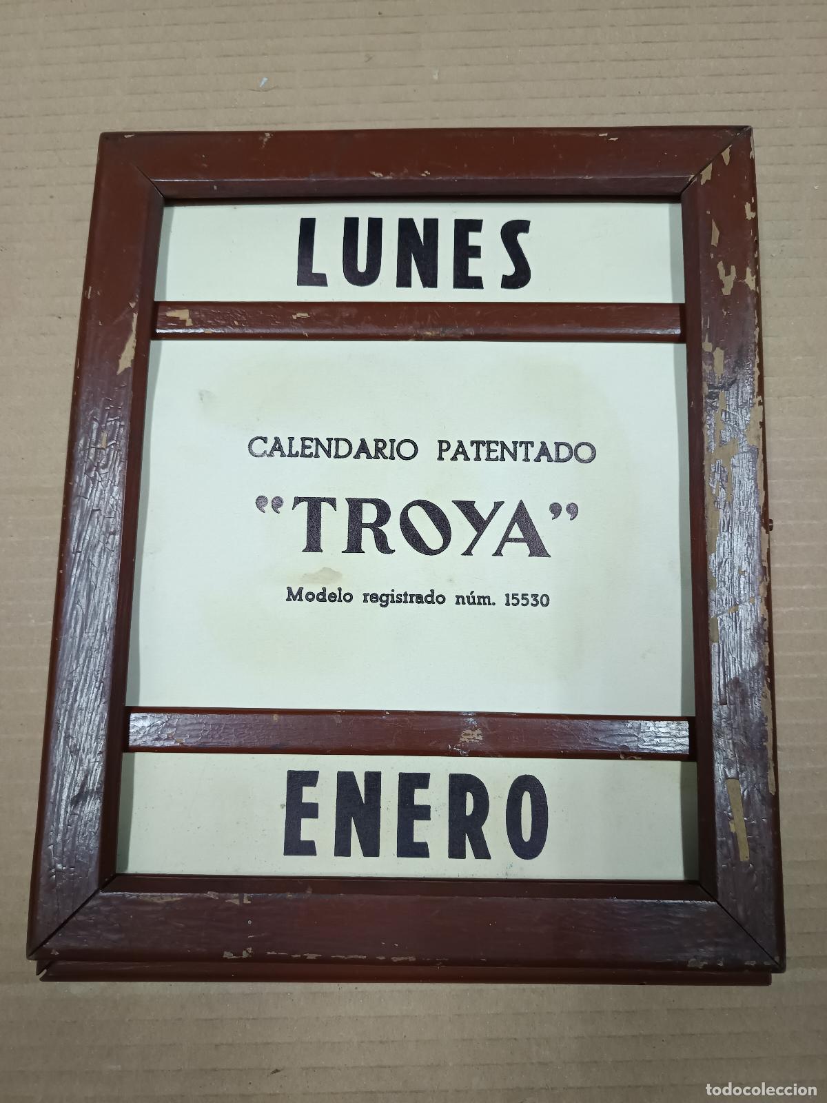Coleccionismo calendarios: ANTIGUO CALENDARIO PERPETUO DE PARED TROYA - A&Ntilde;OS 50 - GRAN TAMA&Ntilde;O