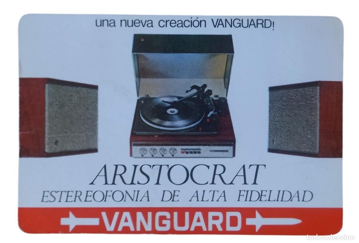 Coleccionismo calendarios: CALENDARIO DE BOLSILLO VANGUARD 1968 - PUBLICIDAD TOCADISCOS ARISTOCRAT - ESTADO IMPECABLE.