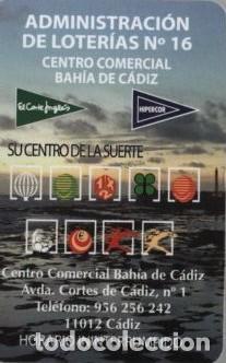 Coleccionismo calendarios: CALENDARIO LOTERIAS CENTRO BAHIA DE CADIZ A&Ntilde;O 2011 CAL-11350