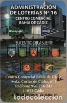 Coleccionismo calendarios: CALENDARIO LOTERIAS CENTRO BAHIA DE CADIZ A&Ntilde;O 2012 CAL-11352