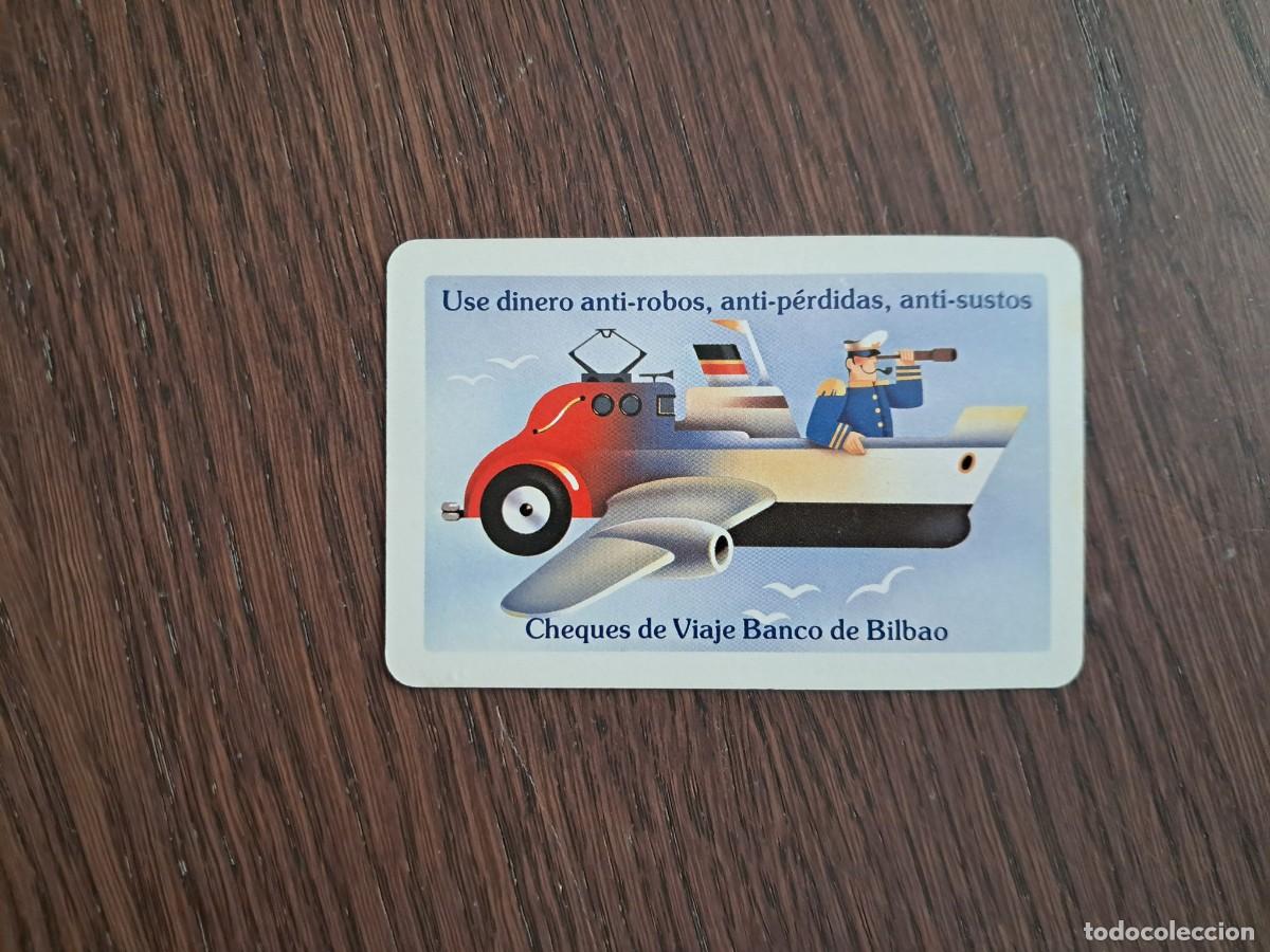 Coleccionismo calendarios: calendario H. Fournier, cheques de viaje, Banco de Bilbao, a&ntilde;o 1981.