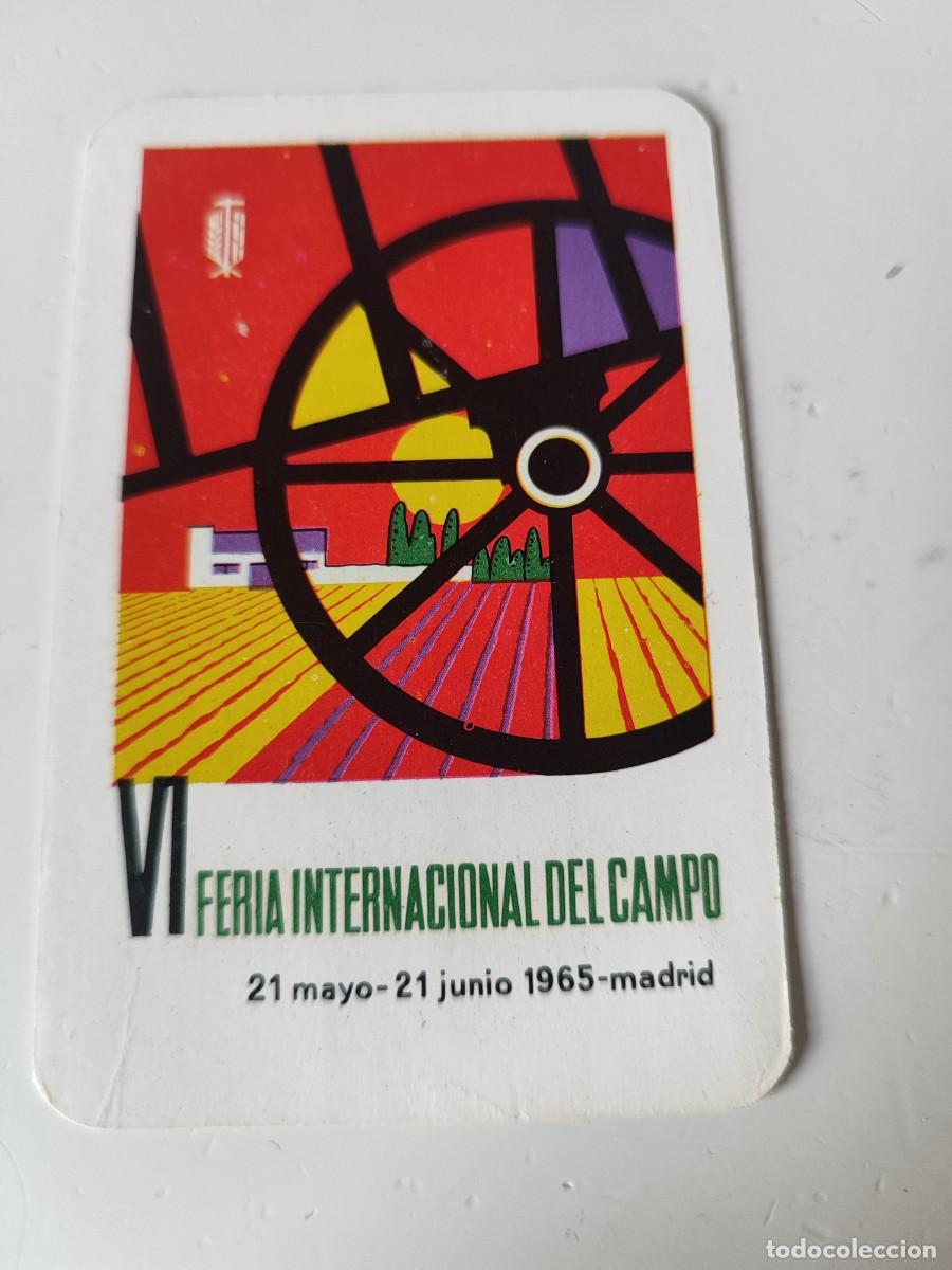 Coleccionismo calendarios: Calendario FOURNIER de FERIA INTERNACIONAL DEL CAMPO del a&ntilde;o 1965