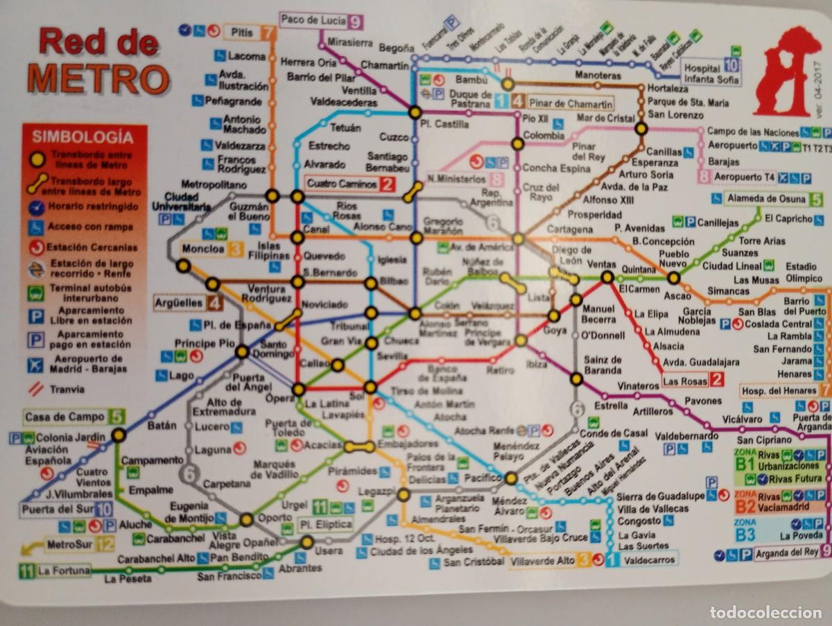 Coleccionismo calendarios: Calendario 2018 Serie CB 87 Informativo Metro de Madrid