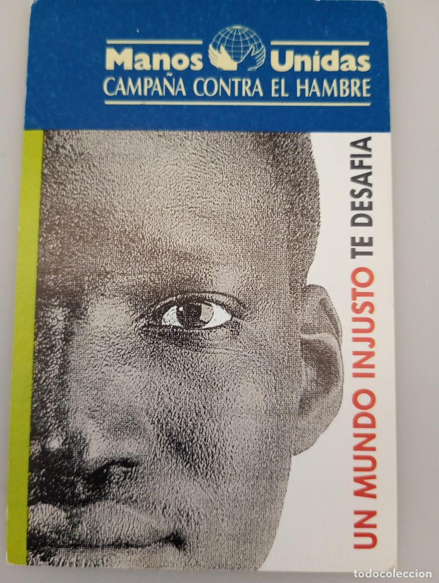 Coleccionismo calendarios: Calendario 1993 Publicidad MANOS UNIDAS