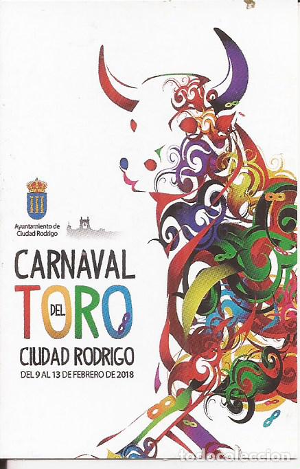 Coleccionismo calendarios: CALENDARIO PUBLICIDAD CARNAVAL DEL TORO 2018