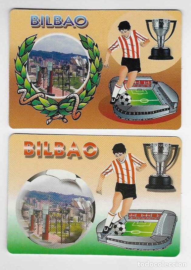 Coleccionismo calendarios: 2 CALENDARIOS DE BOLSILLO A&Ntilde;OS 2005 - 2006 F&Uacute;TBOL - BILBAO - VER FOTO REVERSOS