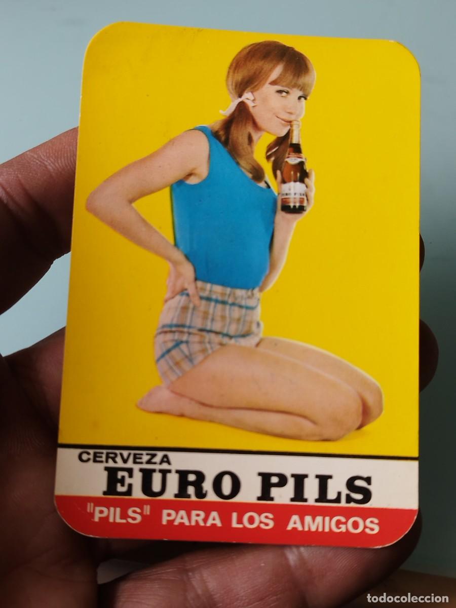 Coleccionismo calendarios: calendario de bolsillo publicitario de la cerveza espa&ntilde;ola Euro Pils (con el lema &laquo;Pils&raquo;. A&ntilde;o 1967.