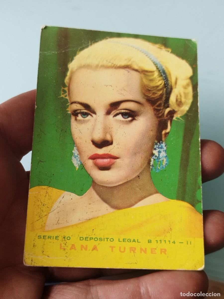 Coleccionismo calendarios: Antiguo calendario de bolsillo cine - Lana Turner - Serie 10 - A&ntilde;o 1961 - Bar castells Ulldecona.