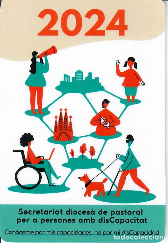 Coleccionismo calendarios: CALENDARIO DE PUBLICIDAD - A&Ntilde;O 2024 - PASTORAL DEL SORD DE BARCELONA