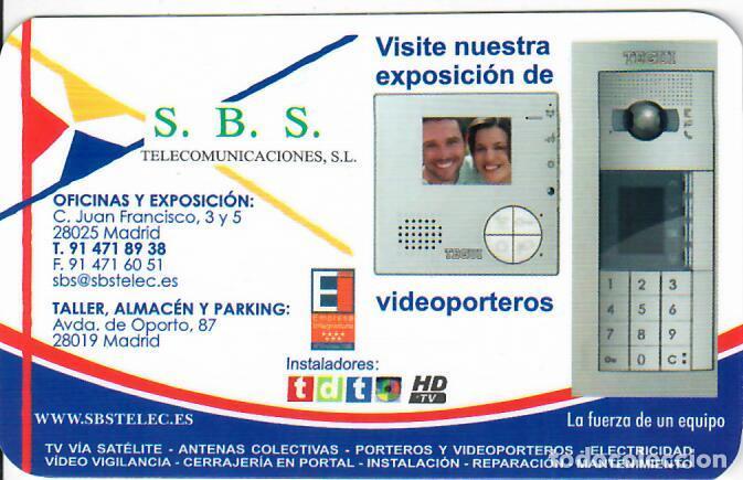 Coleccionismo calendarios: CALENDARIO DE PUBLICIDAD - A&Ntilde;O 2020 - S.B.S. TELECOMUNICACIONES